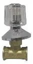 Llave Ducha 1/2 Base Bronce Pomo Acrílico NT 1657 BOXER