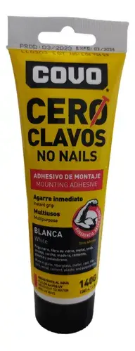 Adhesivo de Montaje Cero Clavos de 140 Grs. MARCA COVO