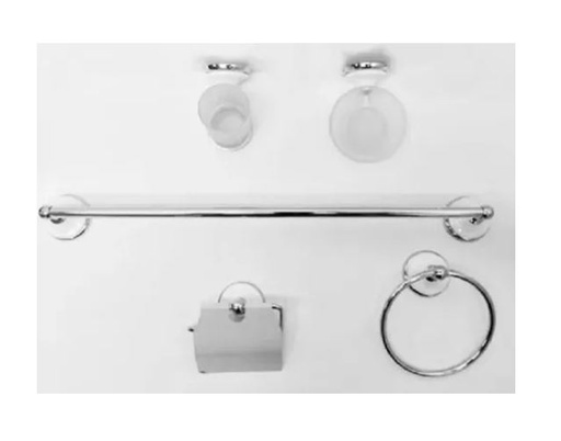 JUEGO DE ACCESORIO DE BAÑO BOXER 7800 CP/WHITE