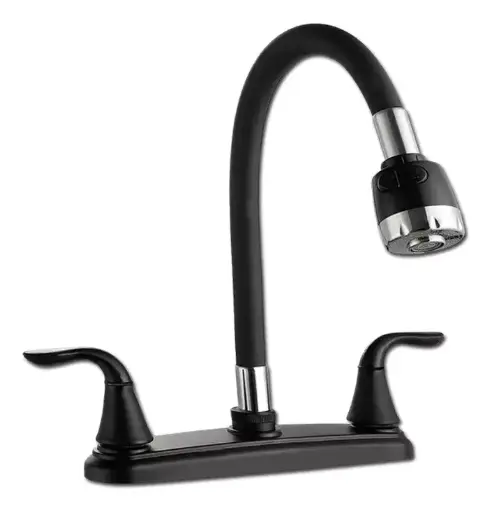 LLAVE PARA FREGADERO CUELLO FLEXIBLE NEGRO NT1617-8BK